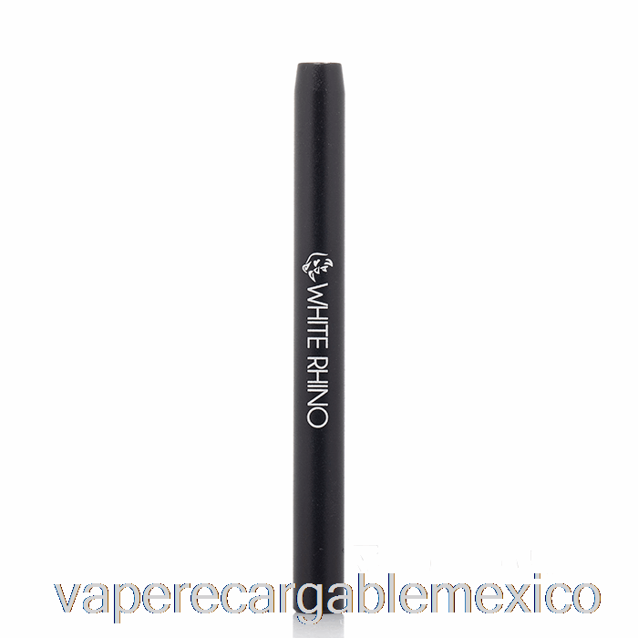 Tubo De Prueba De Murciélago De Metal De Rinoceronte Blanco Recargable Vape Negro